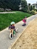 Iris hits the park circle with a few friends, Chloe & Amy. We managed a lap before it Bucketed down.