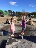 Avalon park with the cuzzies. They really enjoyed the water stream, very hard to keep track of your kids though!