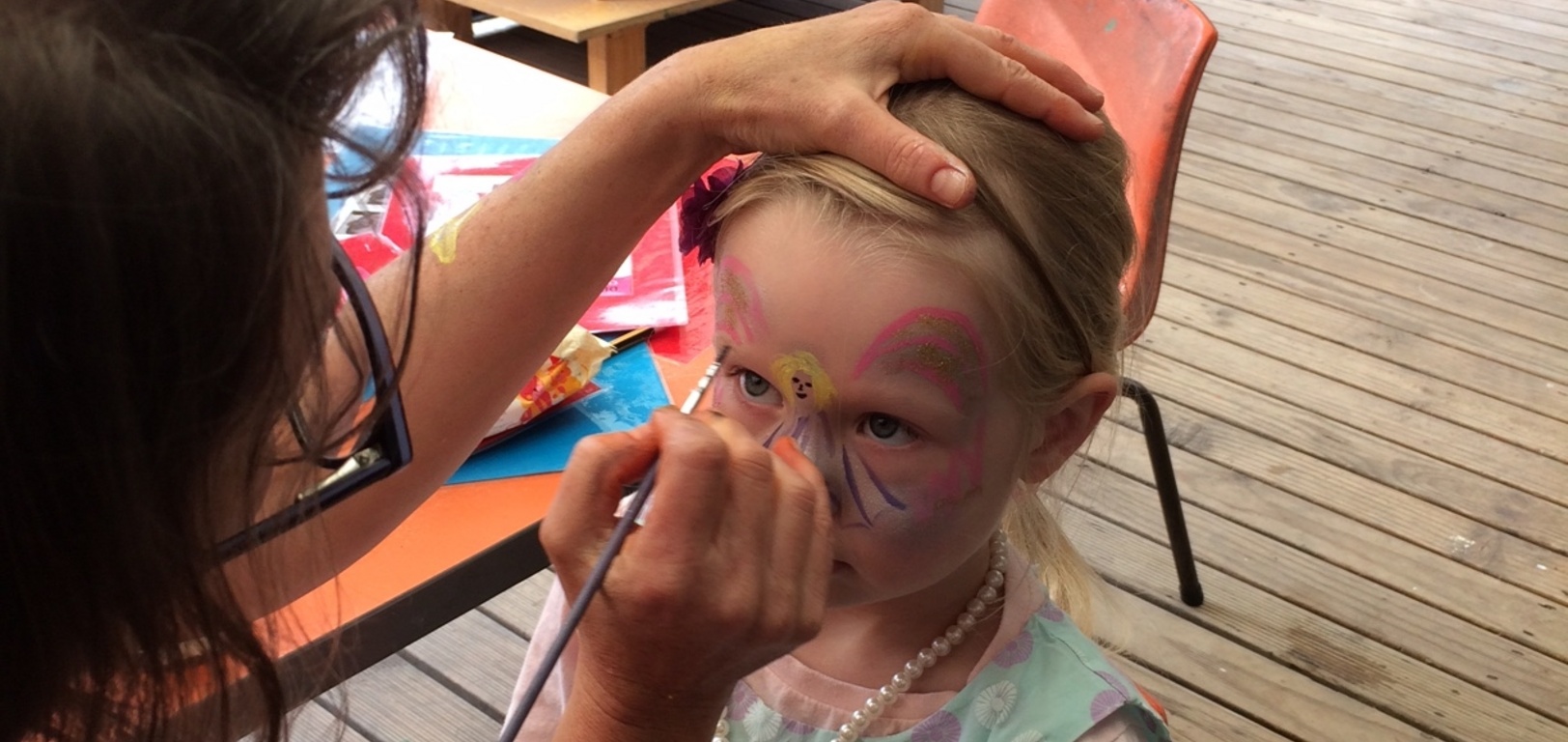 Sabine's party with face painting!