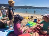 The weather has been just amazing. So off to oriental beach we went today. Caught up with a few friends a long the way. Juni even had a snooze in the tent and I got to take a swim with the kids, as no one else bought their togs! After 3 hours we were toast.