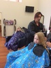 First paid haircuts, iris stated 