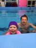 Daddy has stepped up for swimming with iris in his lunchtime. I think they both enjoy themselves.