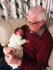 Grandad gets some Juniper cuddles.