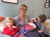 Nicky and twins bought us a lunch visit. The girls started to play right for at the end-typical!