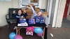The good old girl guiding biscuits, sold by these two crazy kids!