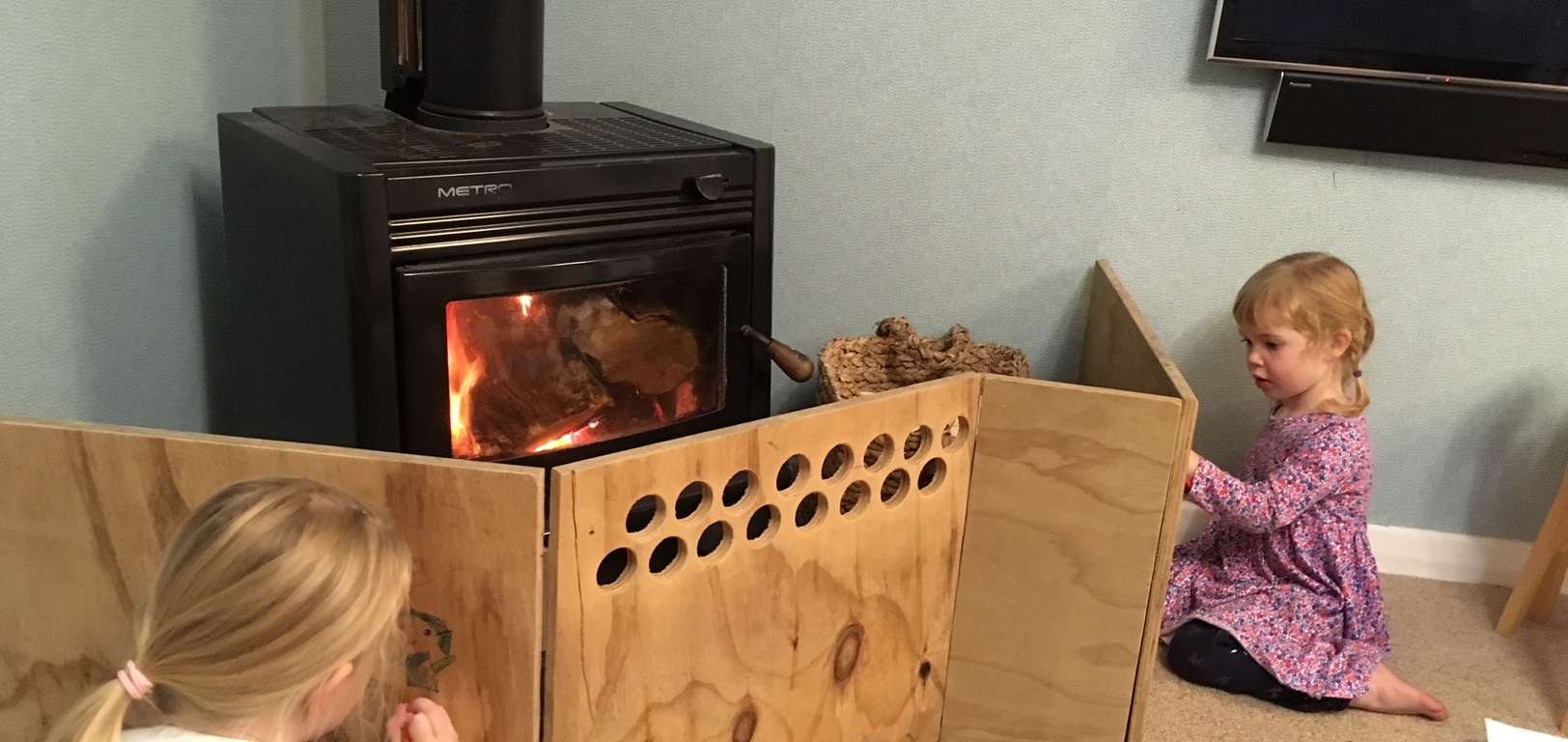 Who knew drawing on wood was so much fun! This is the most drawing iris has ever done and detailed too. Our family 2018. Now how am I meant to replace this fire guard! First of the season.