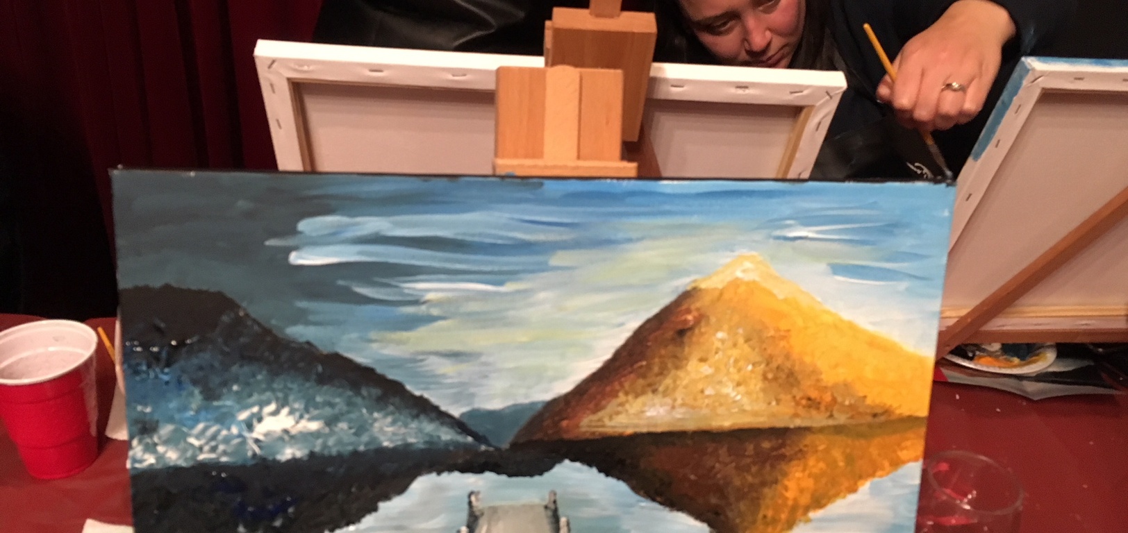 Cork and Canvas night out.