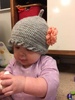 Two crochet hats both a little big but cute.