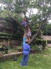 Treehouse cost per play is coming down, cuzzie fun afternoon as school was out today!
