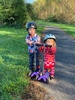 Hutt river ride to the playground and hot cross buns!