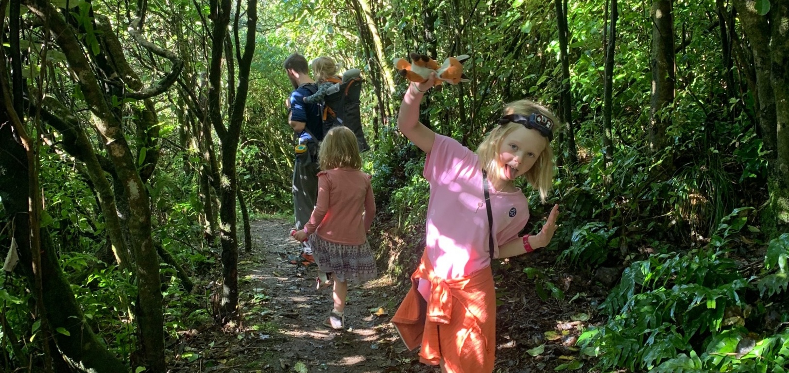 A family walk up Wright's hill and an explore of the tunnels.
