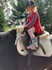 Tamariki nui was horse riding today! Iris hopped on and loved it!