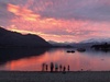 Burgers followed by stone skimming to a beautiful sunset at Lake Wanaka.