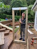Lockdown day seventeen: Tom makes outdoor obstacle course, cleaning more retaining timber.