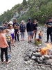 We had the grandparents visit for dinner and marshmallows on the river bed. Kids loved cooking them.