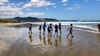 We did a day trip to Waimarama beach. Icy wind meant not a lot of swimming happened but the kids had fun splashing about.