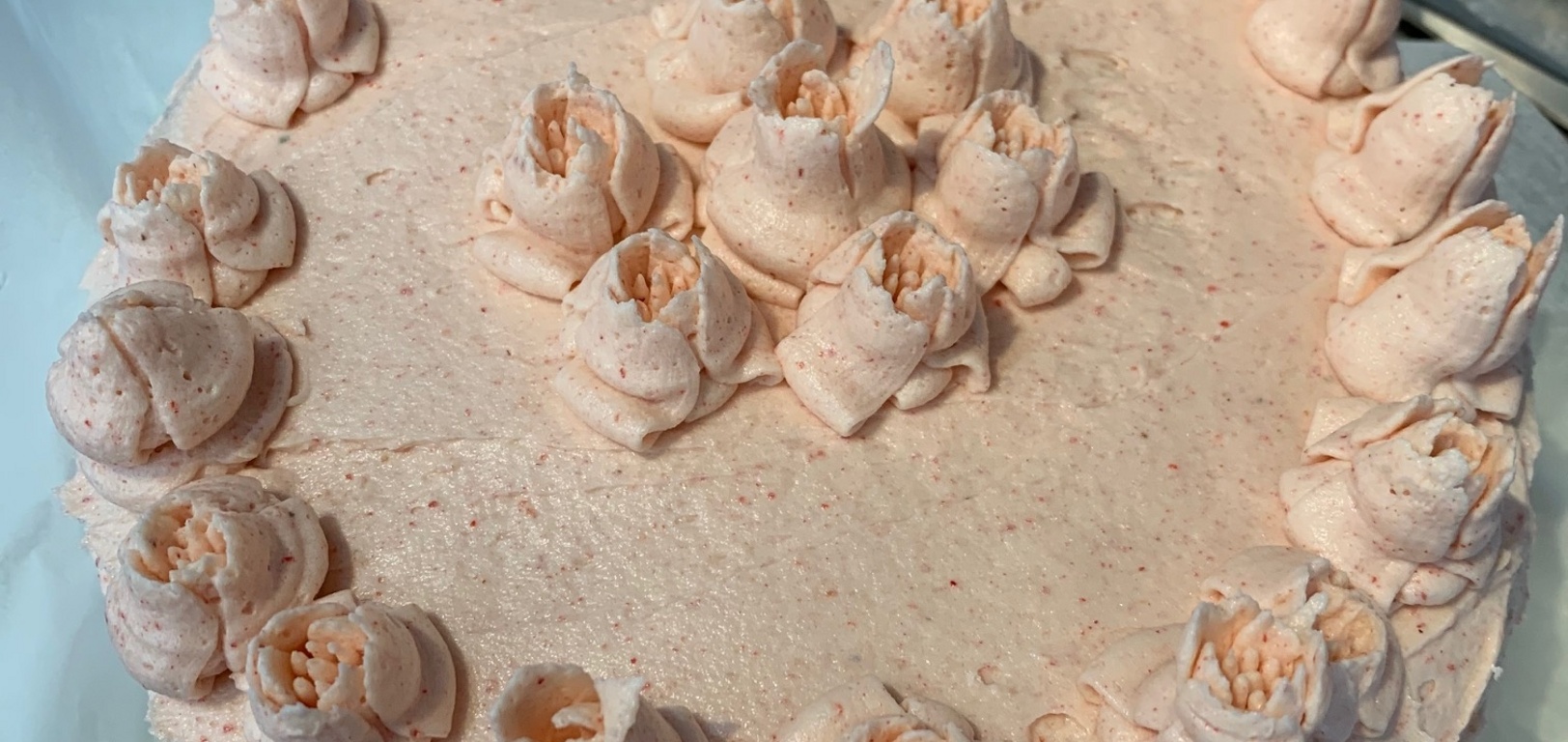 Lockdown thirty four: made a cake and joined bubbles with nan and grandad. Enjoyed having lunch at their place.