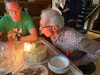 Sticky date cake with butterscotch icing for grandads birthday