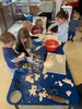 Kpc: salt dough creations! Potions, tyre swing and parachute singing.