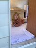 Caravan: vinyl pattern turns into a floor drawing masterpiece!