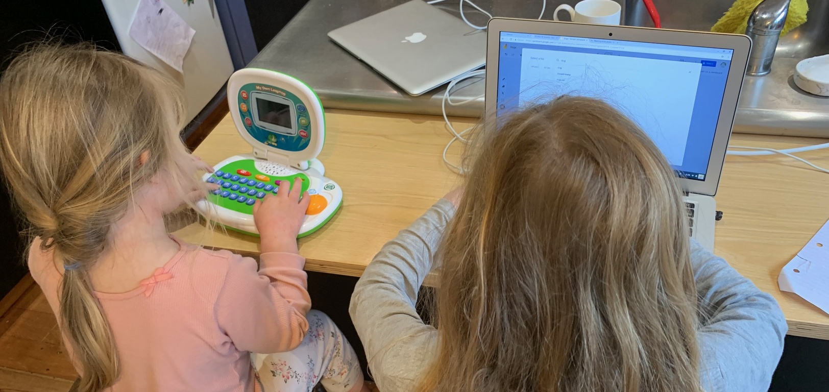 Lockdown ll day 6: Juni joins in with home learning