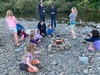 Camping fun with marshmallows