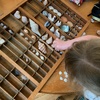 After a week of having shells over the breakfast bar, the kids finally came to the party and made a start of our shell collection for the bathroom wall. They went down memory lane of where the collected some of the shells too which was lovely.