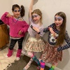 80s school disco. The crimper was a hit. They all had fun, Olive escaped to a friends before the disco.