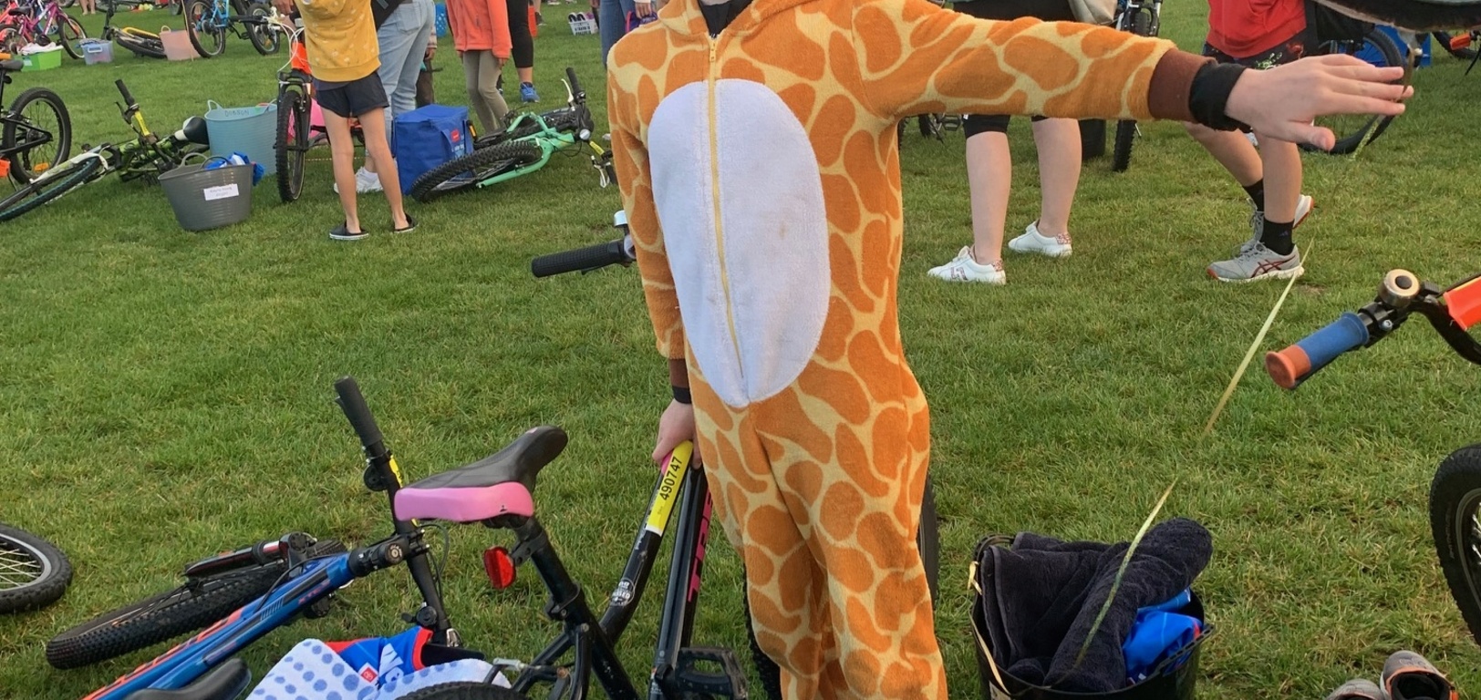 Weetbix tryathlon! Iris did so well!