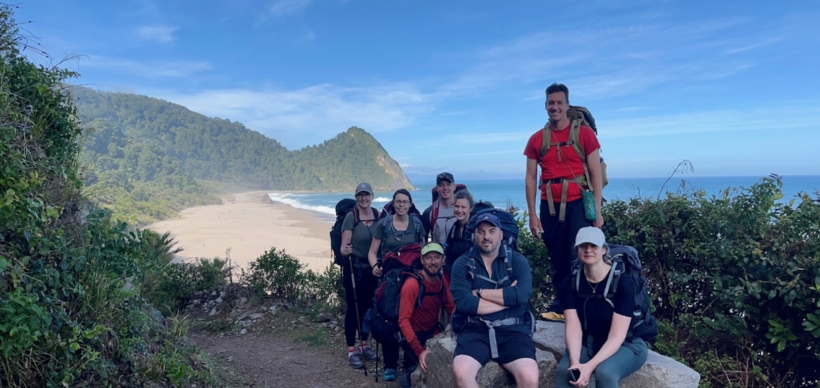 Day four: 16km the last day of beaches and Nikau palms. An amazing walk, something different on each day.