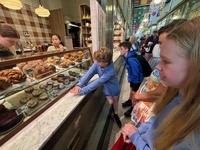 Queen Victoria market for yummy food, followed by the state library which was stunning.