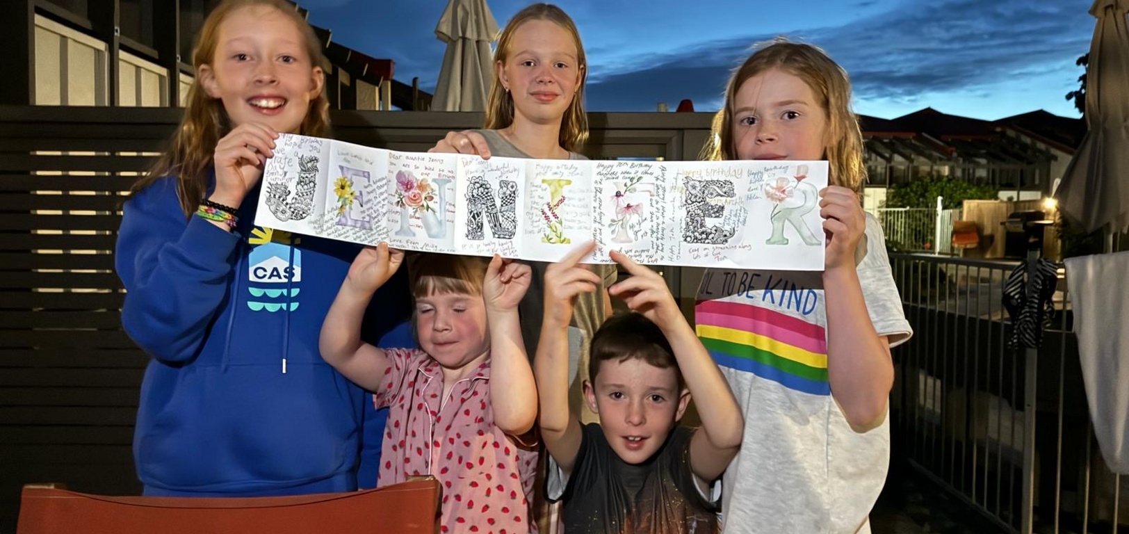 Aunty Jenny’s 70th birthday party at Mount Maunganui.