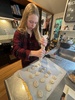 Paneer cheese making and Olive made her first macaroons! Delish!