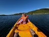 Kayaking on lake Rotoiti. Olive got the hang of it pretty quick and daddy slept while Iris paddled.