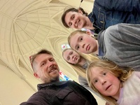 Erskine were having an open day with markets and food so we took the kids out to where it all began! The chapel is still there in all its glory, even if everything else is now apartments.