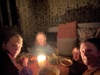 Huge thunder storm so we turned off all the lights and had yummy soup by candlelight. Felt like camping
