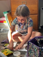 Guinea love. Looking after loaf and muffin.