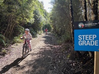 Te Ara mangawhero bike trail with the kids. 16km all up from the house. They all did awesome.