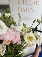 Dumpster flowers! Jo and I found a whole pile in their bin by accident and now are enjoying a few bunches around the house.