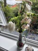 Dumpster flowers! Jo and I found a whole pile in their bin by accident and now are enjoying a few bunches around the house.