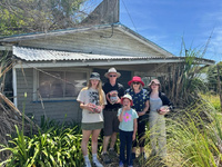 Penray strawberry picking with nandad. Sure hot day and busy!
