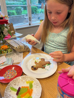The annual gingerbread decorating for friends