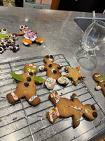 The annual gingerbread decorating for friends