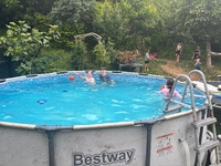 End of year pool party at Em’s place