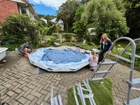 We got a pool for Christmas!