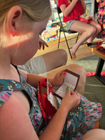 Christmas Eve dinner at g dog’s and Lisa. Nandad’s special gift of a moonstone necklace for all the grand daughters. Rushed home to sort their presents and get food out for the reindeer too.