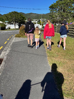 Christmas morning with coffee in bed and three gremlins and their stockings. A lovely morning of the great unwrap, followed by a walk and pancakes.