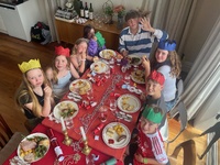Christmas Day lunch at James and Hannah’s lovely new abode.