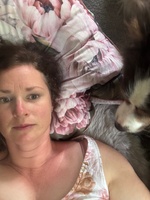 Trying to make one last push on the small paint jobs outside. Entrance is starting to look finished! Zobie has enjoyed the lamb skin rug and we managed a date night!