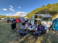 Last morning. Another beautiful day, for some mattress riding